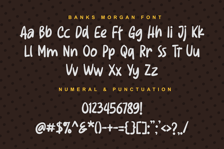 Banks Morgan字体 1