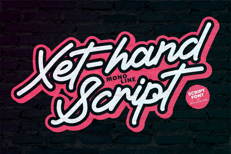 Xet -hand Script字体 1
