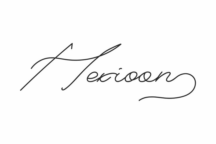 Hexioon字体 1