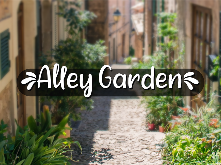 a Alley Garden字体 1
