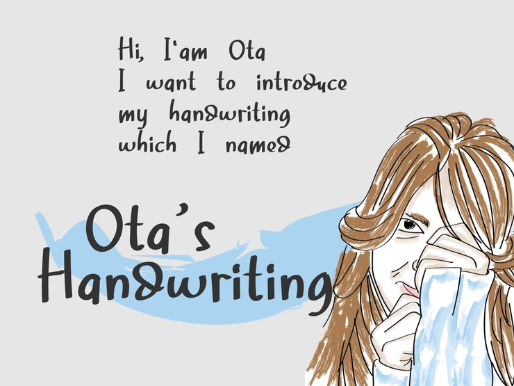 Ota 's Handwriting字体 4