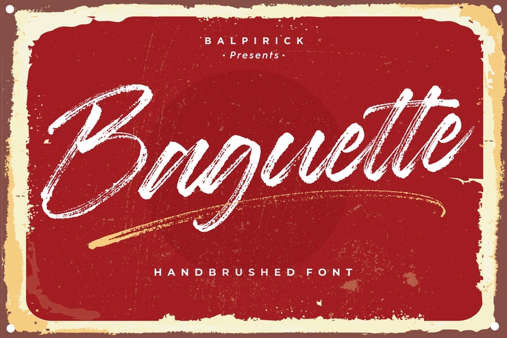 Baguette字体 1