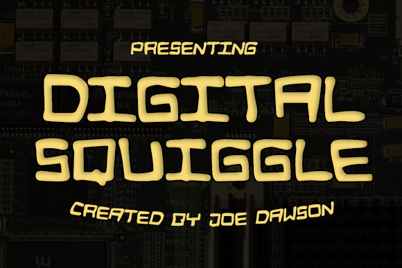 Digital Squiggle字体 1