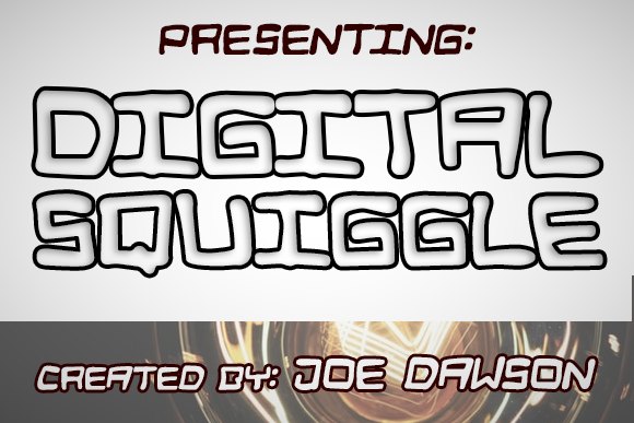Digital Squiggle字体 2