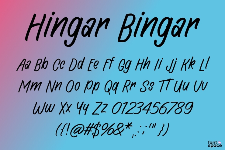 Hingar Bingar字体 1
