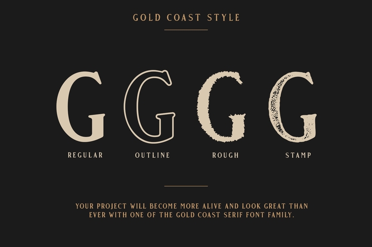 Gold Coast字体 3