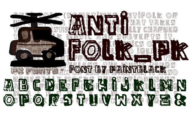 anti folkpk字体 1
