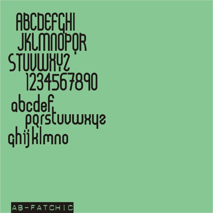 AB FatChic字体 1