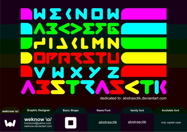 abstrasctik字体 1