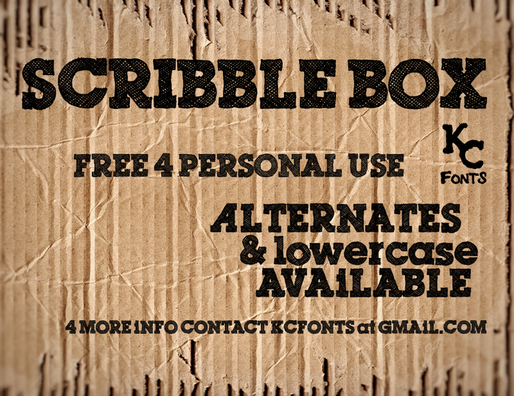 Scribble Box字体 1