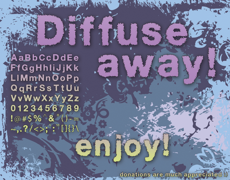 Diffuse-Away字体 1