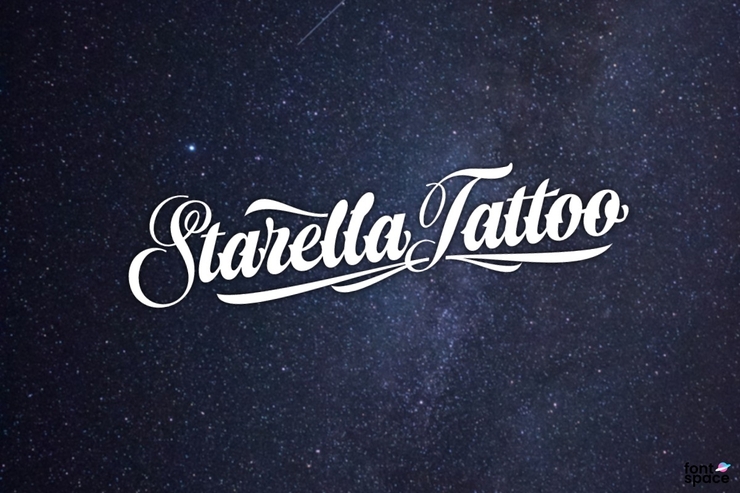 Starella Tattoo字体 4