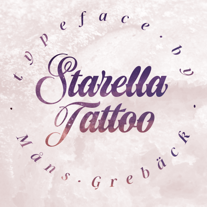 Starella Tattoo字体 5