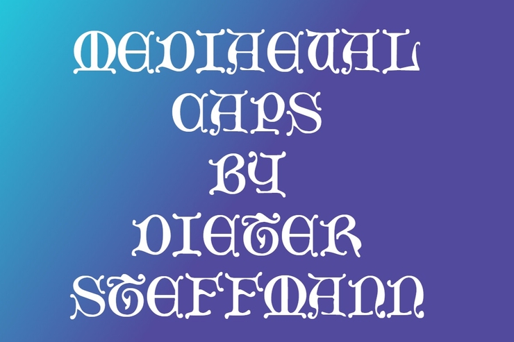 Mediaeval Caps字体 1