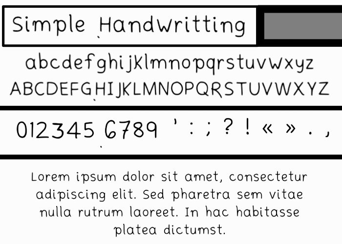 Simplehandwritting字体 1