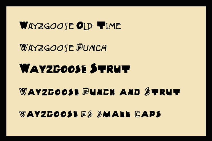 Wayzgoose Block字体 1