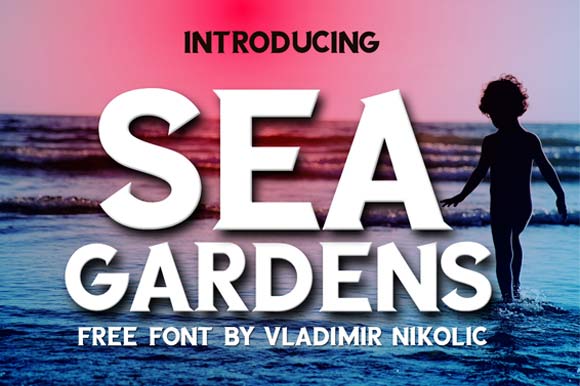 SEA GARDENS字体 1