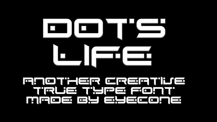 EC Dots Life字体 2