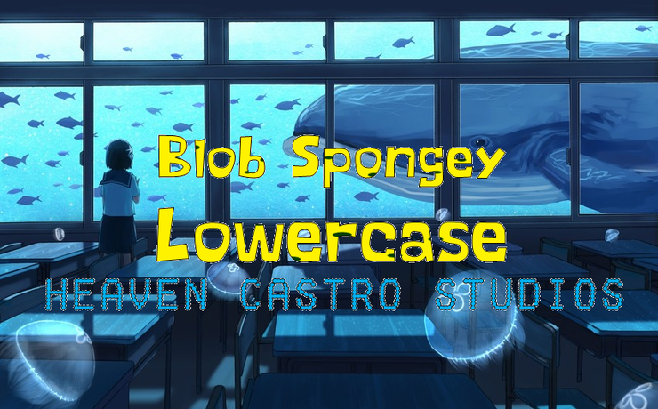 Blob Spongey Lowercase字体 2