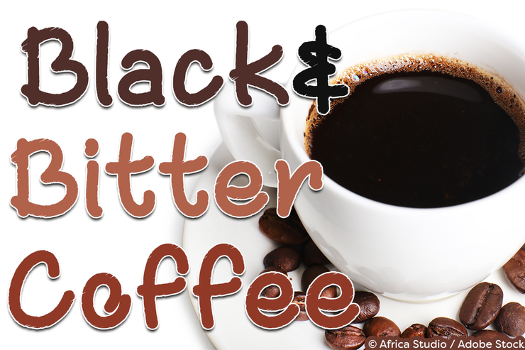 Black and Bitter Coffee字体 2