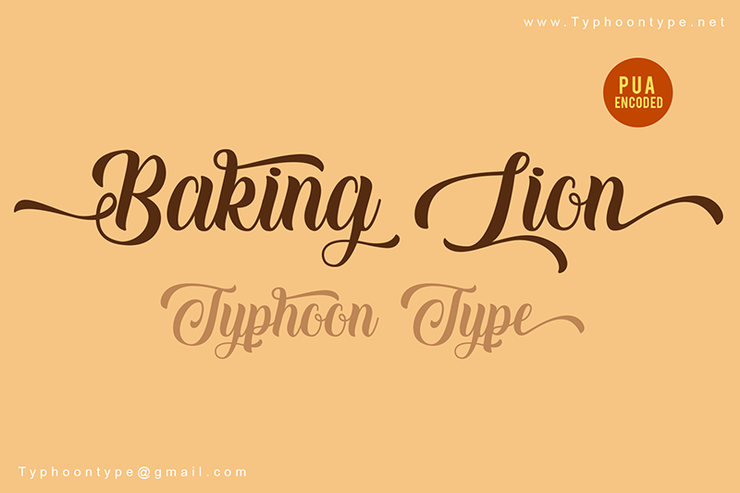 Baking Lion字体 1