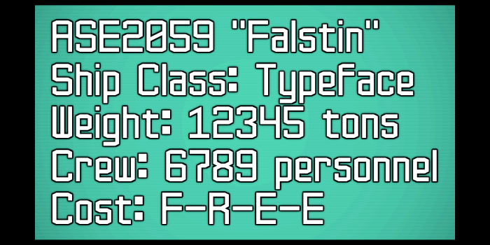 Falstin字体 2