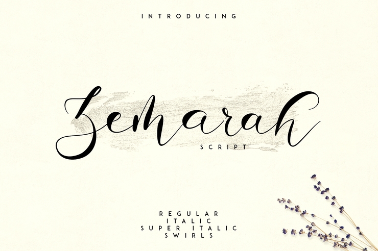 ZEMARAH SCRIPT字体 1
