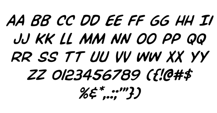 Overstreet Bible字体 2