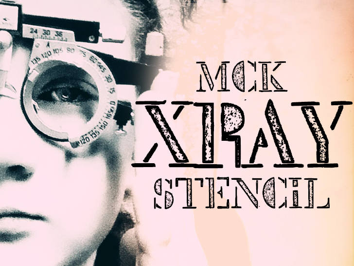 Mck Stencil Xray字体 1