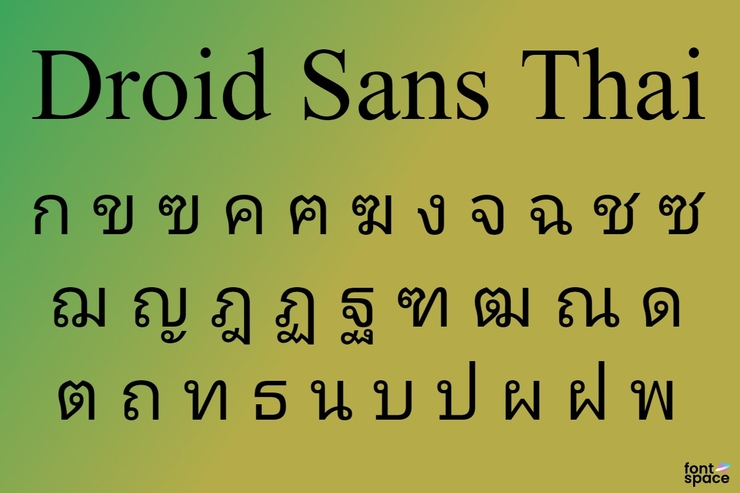 Droid Sans Thai字体 1