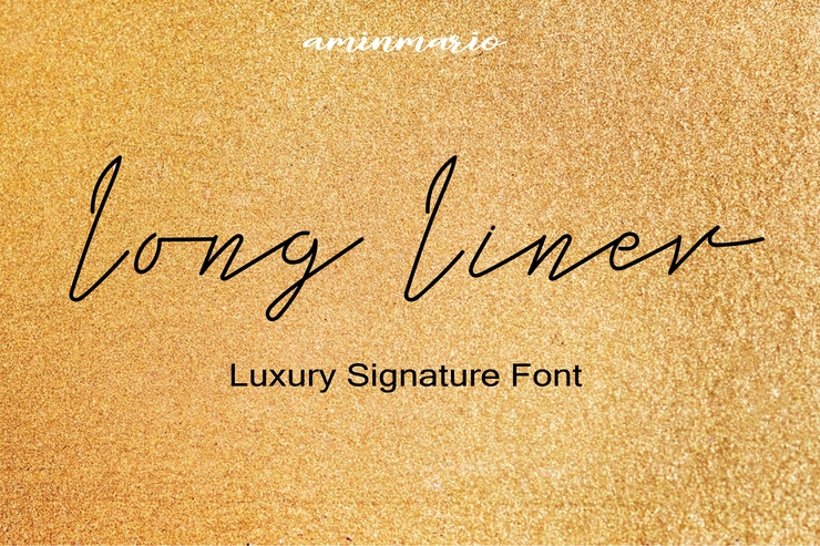 Long Liner字体 1