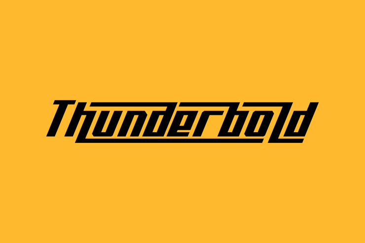 Thunderbold字体 3