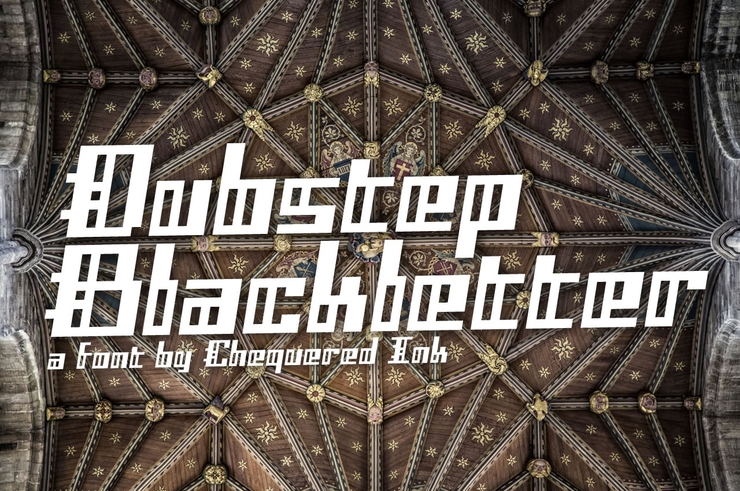 Dubstep Blackletter字体 1