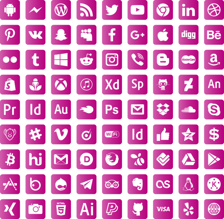 font social media字体 1