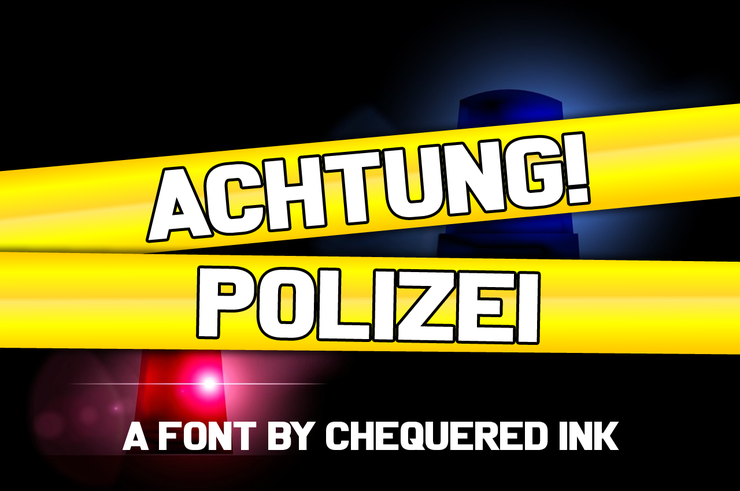 Achtung! Polizei字体 1