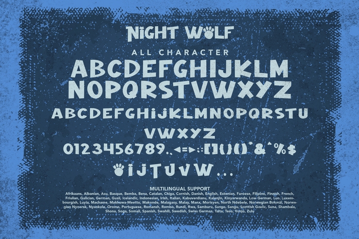 Night Wolf字体 9