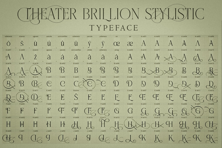 Theater Brillion字体 6