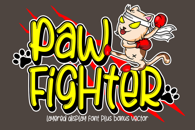 Paw Fighter字体 1