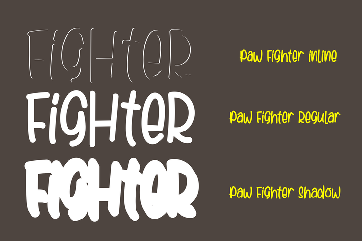 Paw Fighter字体 2