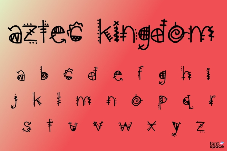 aztec kingdom字体 1