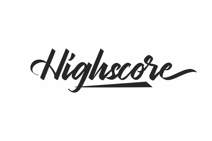 Highscore字体 1