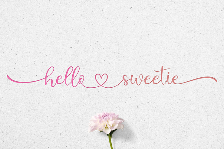 Hello Sweetie字体 1