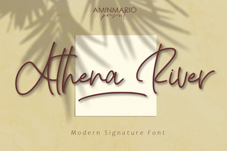Athena River字体 1