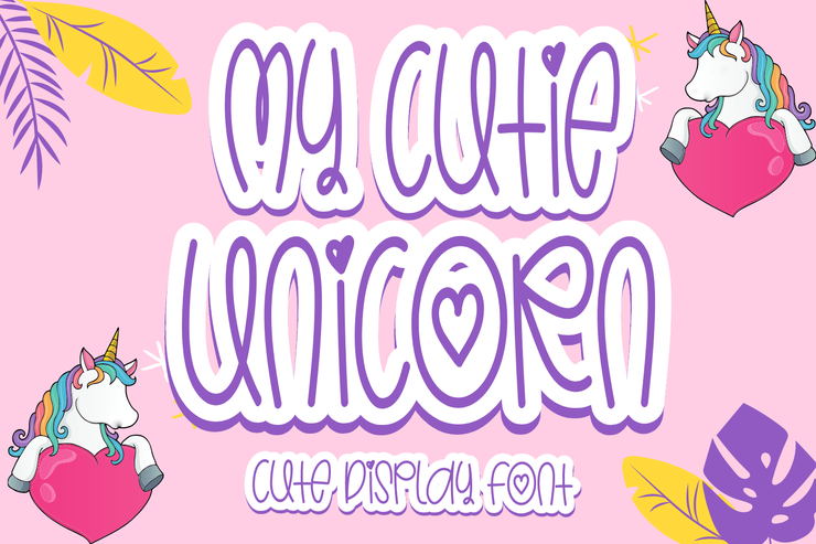 My Cutie Unicorn字体 1