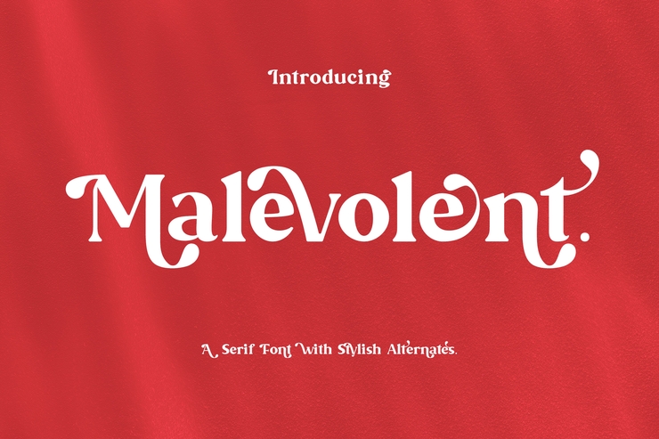 Malevolent - Serif字体 2