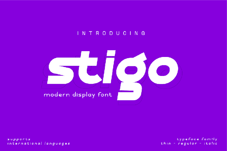 Stigo REG PERSONAL字体 1