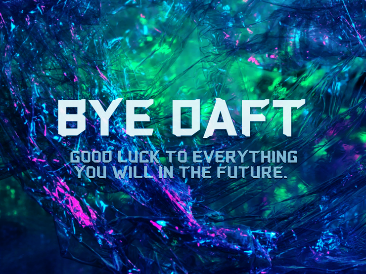 b Bye Daft字体 1
