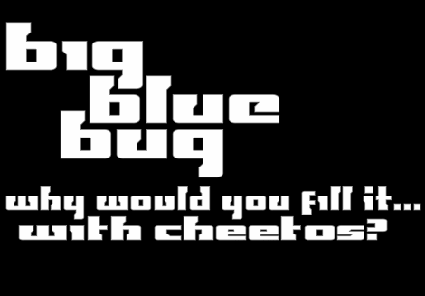 Big Blue Bug字体 1