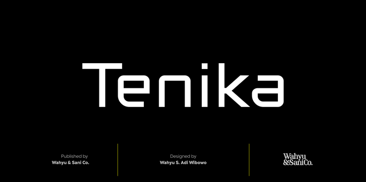 Tenika字体 4