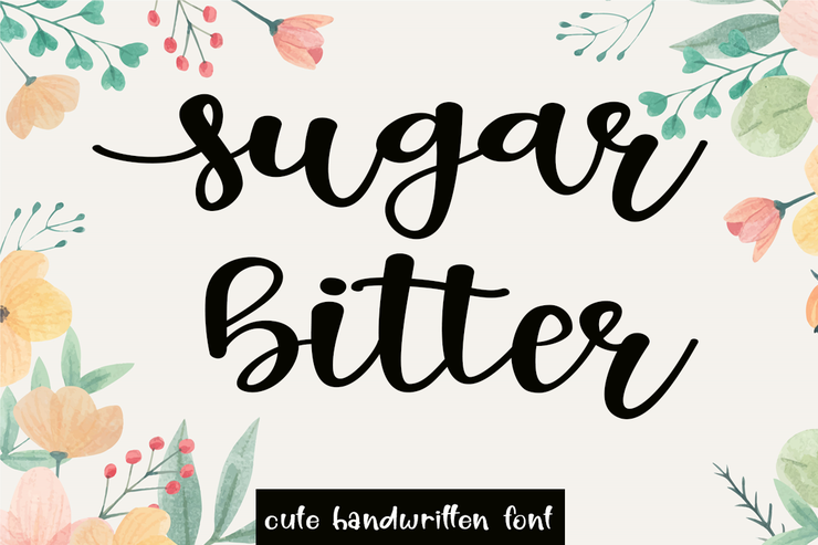 Sugar Bitter字体 3